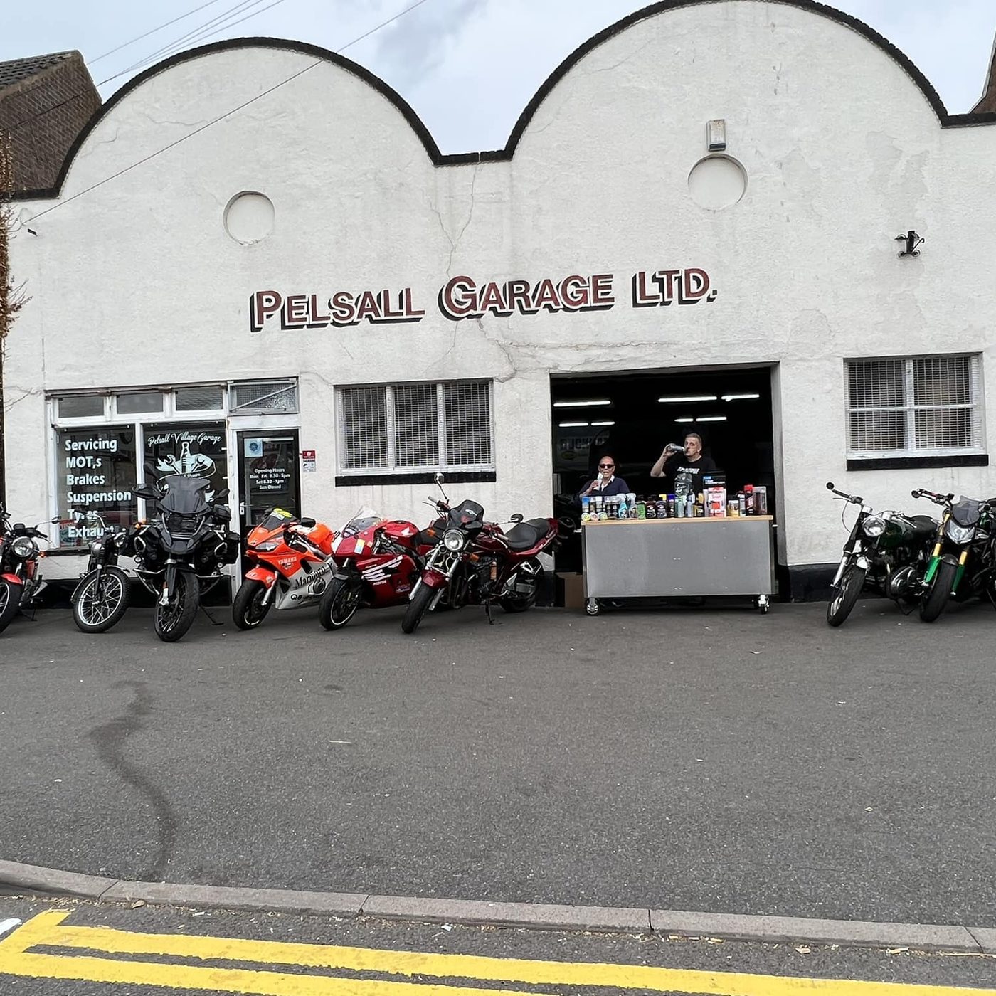 The garage when it was still Pelsall Garage Ltd
