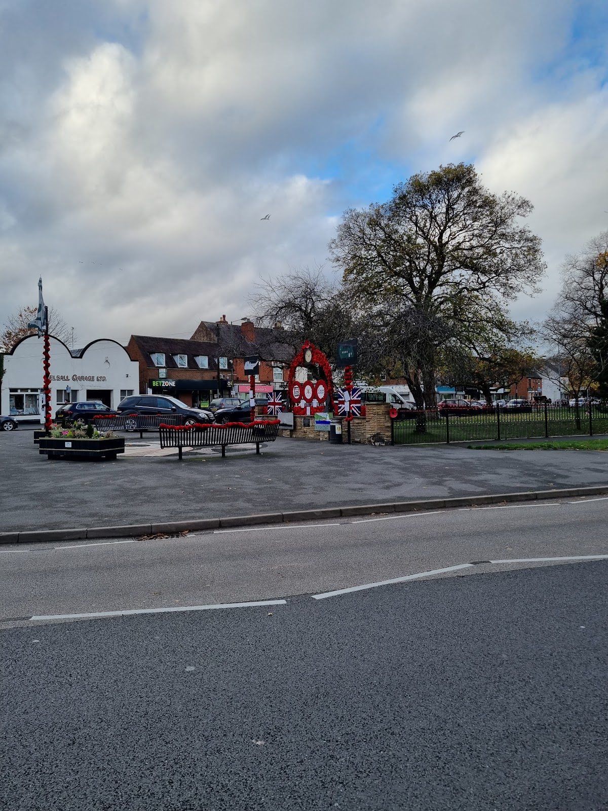 Pelsall village centre, just along the road